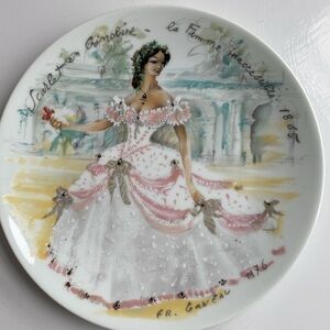 Limoges Women of the Century Collector Plate-Scarlet